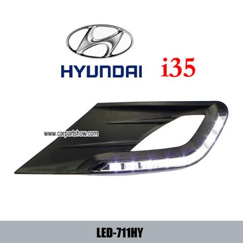 HYUNDAI i35 DRL LED Daytime Running Lights Car headlight parts Fog lamp cover LED-711HY