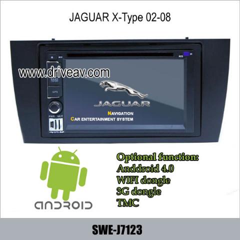 JAGUAR X-Type 02-08 radio Car DVD Player GPS Android 4.0 wifi 3G IPOD SWE-J7123
