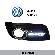 Volkswagen VW Golf 5 Gti Gt DRL LED Daytime Running Lights Car headlight parts Fog lamp cover LED-616VW