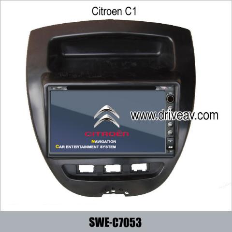 Citroen C1 stereo radio Car DVD player TV GPS rearview camera SWE-C7053