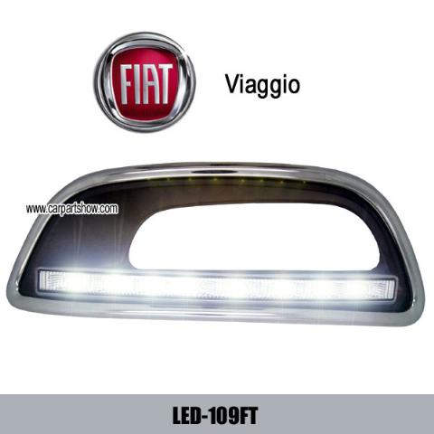 Fiat Viaggio DRL LED Daytime Running Light Car headlights parts Fog lamp cover LED-109FT