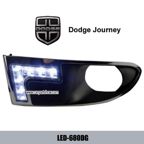 Dodge Journey DRL LED Daytime Running Light Car headlights parts Fog lamp cover LED-680DG