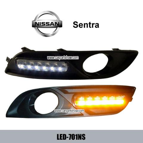 NISSAN Sentra DRL LED Daytime Running Lights Car headlight parts Fog lamp cover LED-701NS