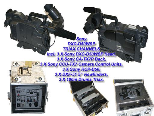 Sony DXC-D50WSP TRIAX CHANNELS