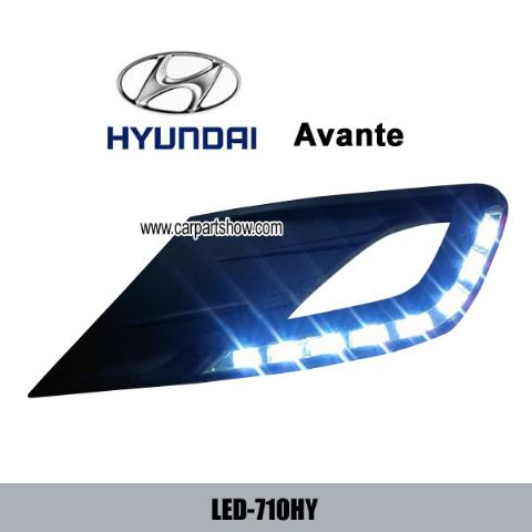 HYUNDAI Avante DRL LED Daytime Running Lights Car headlight parts Fog lamp cover LED-710HY