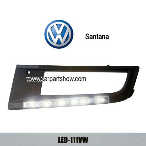 Volkswagen VW Santana DRL LED Daytime Running Lights Car headlight parts Fog lamp cover LED-111VW