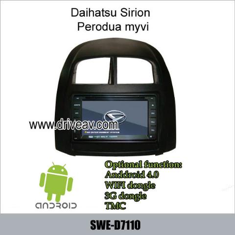 Daihatsu Sirion Perodua myvi radio GPS DVD Android wifi 3G internet SWE-D7110