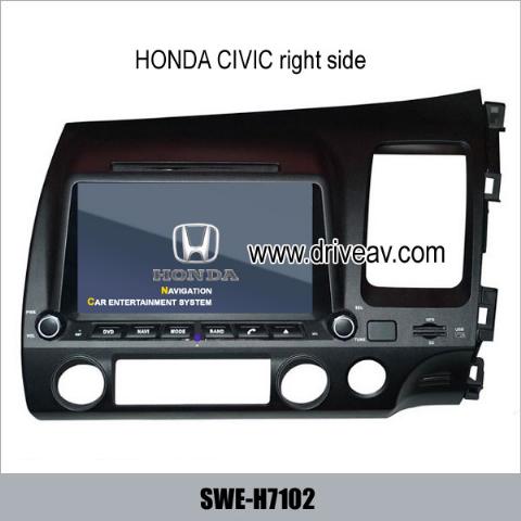 HONDA CIVIC right side stereo radio Car DVD player TV bluetooth GPS SWE-H7102