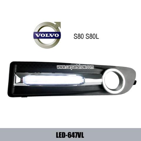 VOLVO S80 S80L DRL LED Daytime Running Lights Car headlight parts Fog lamp cover LED-647VL