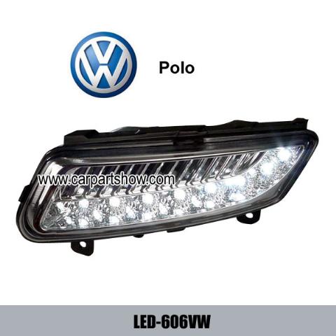 Volkswagen VW POLO DRL LED Daytime Running Lights Car headlight parts Fog lamp cover LED-606VW
