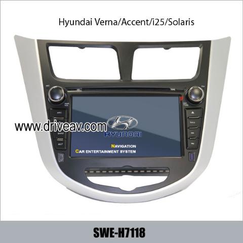 Hyundai Verna Accent i25 Solaris OEM stereo radio DVD player TV GPS SWE-H7118