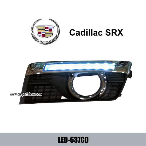 CADILLAC SRX DRL LED Daytime Running Lights Car headlight parts Fog lamp cover LED-637CD