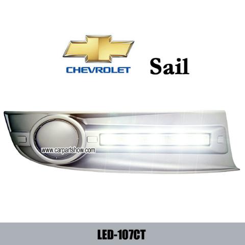 CHEVROLET Sail DRL LED Daytime Running Light Car headlights parts Fog lamp cover LED-107CT