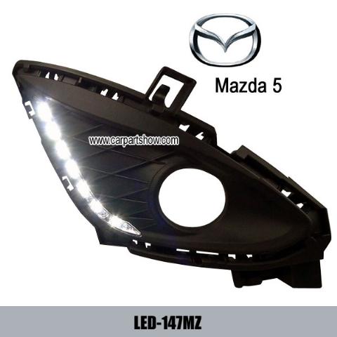 MAZDA 5 DRL LED Daytime Running Lights Car headlight parts Fog lamp cover LED-147MZ