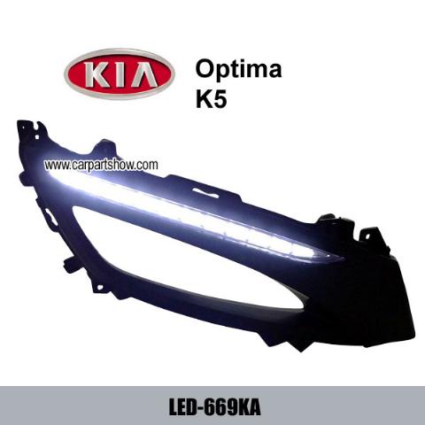 KIA Optima DRL LED Daytime Running Lights Car headlight parts Fog lamp cover LED-669KA